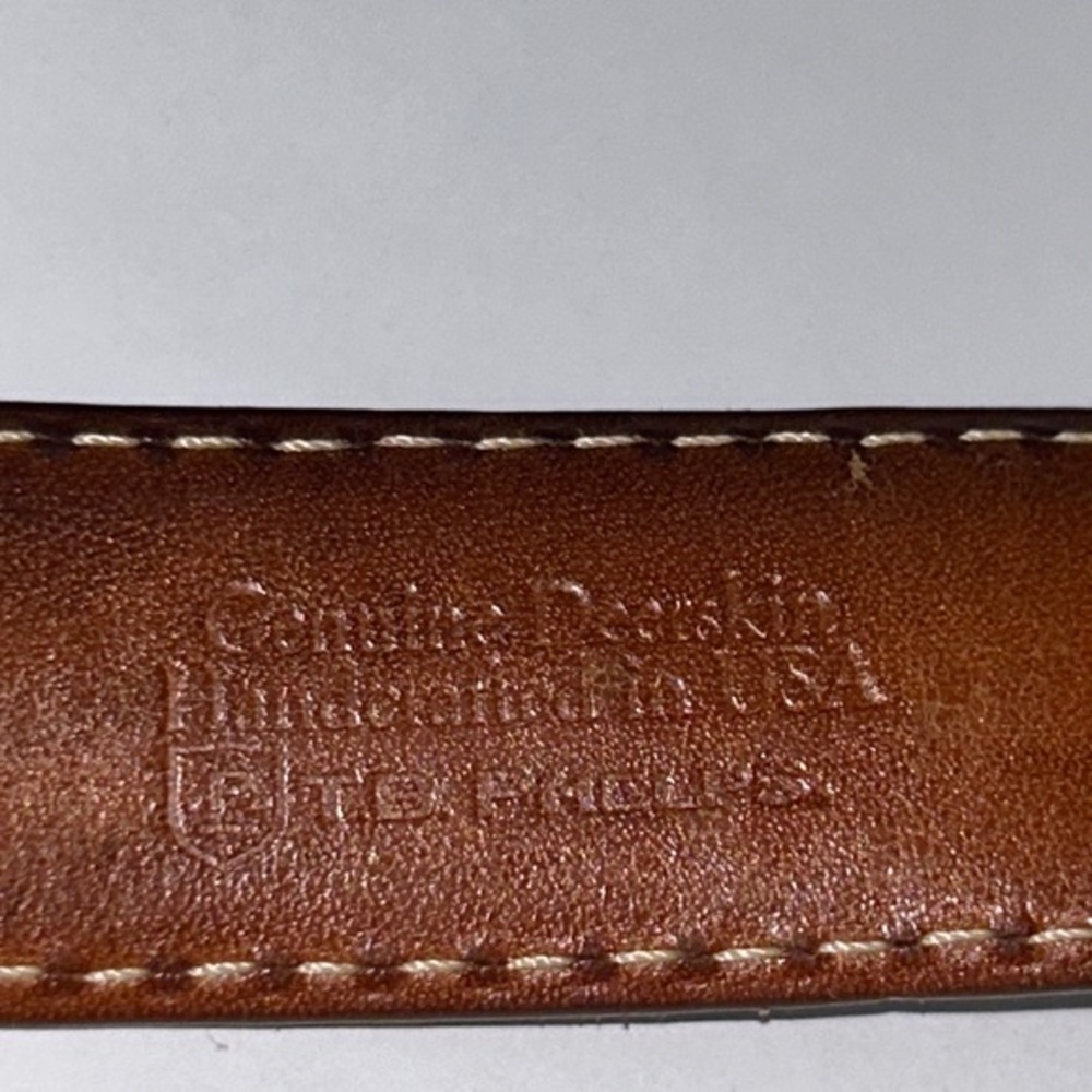 T.B Phelps Pebbles Leather Brown Belt - Picture 10 of 12